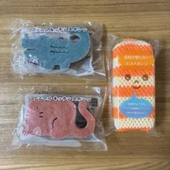 アニマルキッチンスポンジ エコスポンジ 3点セット　アクリルスポンジ