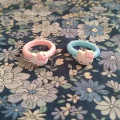 キティ★ キャラクターリング 　レトロ　2色セット