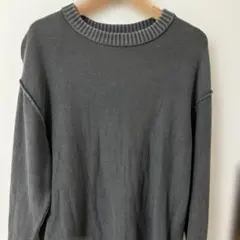 GU ダークグレー Lサイズ ニットセーター