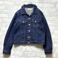 r.p.s デニムジャケット Gジャン M ネイビー 綿100 羽織り 着回し