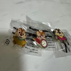 ☆ チップとデール クラリスピンバッジ 3個セット　ディズニーシー15周年