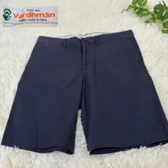 ニコアンド Vardhman メンズ ハーフ ショートパンツ ネイビーのサムネイル