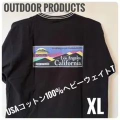 【美品】Tシャツ　黒　アウトドアプロダクト　XL 綿　バックプリントのサムネイル