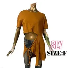 ⭐️A279⭐️ SLY ♥ 無地 オープン アシンメトリー Tシャツ チュニック