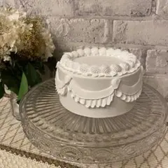 ケーキスタンド 陶器 白磁 ポーセラーツ - メルカリ