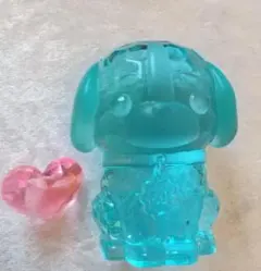 アクアブルー　犬　◇アクリルアイス　アクリルストーン　置物◇