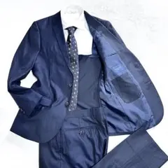 TAKA-Q スーツ セットアップ ネイビー ストライプ サイズ170cm Y5