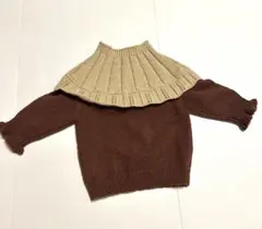 ブラウン・ベージュ　ニット