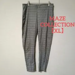 MAZE COLLECTION 【XL】 グレー チェック スキニーパンツ