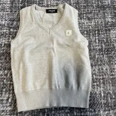 COMME CA ISM グレー Vネックベスト