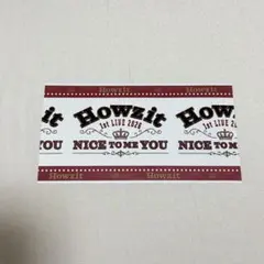 Howzit 1st LIVE 半券