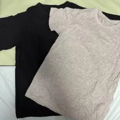ユニクロ Tシャツ グレーと黒のセット