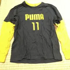 PUMA 長袖カットソー 140サイズ 黒/黄