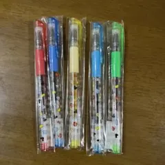 ディズニー　ミッキーマウス　カラーボールペン　5本セット