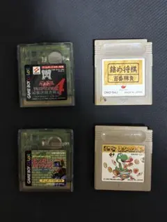 4本セット　ゲームボーイカセット