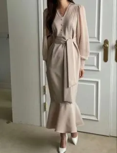 DHOLIC♡シアースリーブマーメイドワンピース