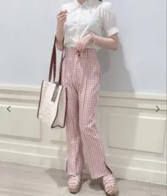 マジェスティックレゴン　パンツ　ギンガムチェックのサムネイル