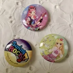 アイカツ！いちごセイラ スイングロック　一番くじぷち　缶バッジ3個セット