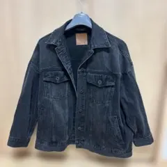 Spick & Span 5 1/2 デニムジャケット BLK 36