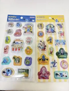 新品★パペットスンスン ポップデコパーティー わたあめカプセルシール　2枚セット