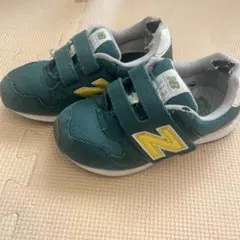 New Balance スニーカー サイズ18.5 グリーン