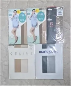 ストッキング4足、ハイソックス1足　まとめ売り