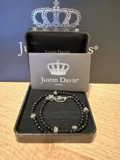 ジャスティスデイビス クラウン オニキス ブレスレット ブラック