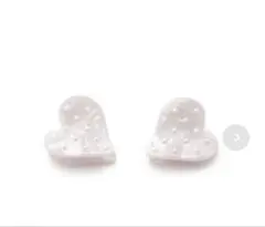 ハート型 パール調 ヘアクリップ ピンクのサムネイル