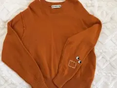 ユニクロ　アニヤ・ハインドマーチ　ニット　オレンジ　Mサイズ