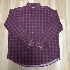 L.L.Bean チェックシャツ　コーデュロイ