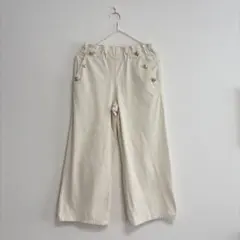 140 GU ワイドパンツ　オフホワイト