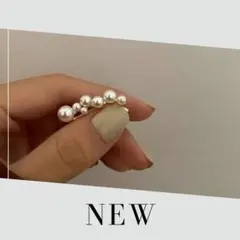 バブルパールイヤーカフ 片耳用 イヤークリップ