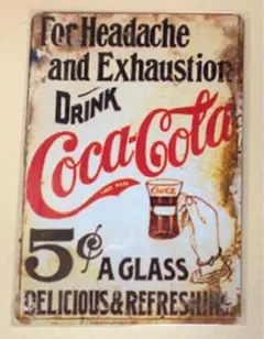 ☆ Coca-Colaコカコーラ 36 ☆ ブリキ看板 ★アメリカン雑貨 ★