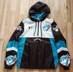 90年代前期　MLB トロント　ブルージェイズのサテンジャケット　L 美品 2025年最新】ブルージェイズ ジャケットの人気アイテム - メルカリ