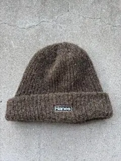 Hanes ニット帽 ビーニー ブラウンのサムネイル
