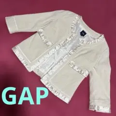 GAP ギャップ アイボリー ツイード サテン リボン ジャケット フォーマルのサムネイル
