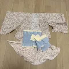 花柄キッズ甚平衣装セット
