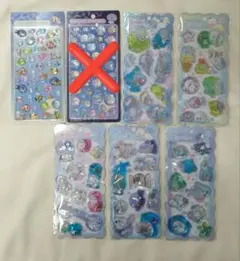 【国内正規品】ボンボンドロップシール キラリンウォーター 水族館限定 6個セット