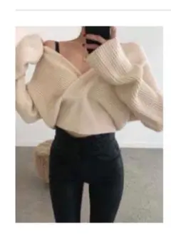 オフショルダー長袖