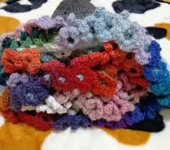 最終価格 手編み 花束ブランケット ハンドメイド 直径 約90cm