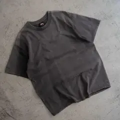 00s old STUSSY メキシコ製 ブラック フェルトロゴ Tシャツ 短丈