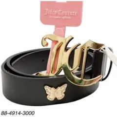 【タグ付き新品未使用】Juicy Couture ハート型ストーン付きベルト NEW Juicy Couture Chain Belt With Charms Gold Size S/M Metal