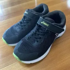 asics レーザービーム 19.0cm 黒 洗濯済