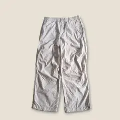 UNIQLO メンズ ワイドパンツ L ウエストゴム コットン