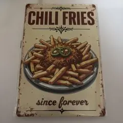 チリフライ メタルサインプレート