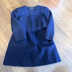 familiar ネイビー ドレス 110