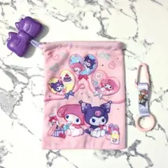 Sanrio マイメロディ クロミ 巾着ポーチ ペットボトルホルダー まとめ売り