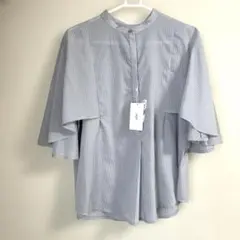 KBF ストライプマントシャツ ブルーのサムネイル