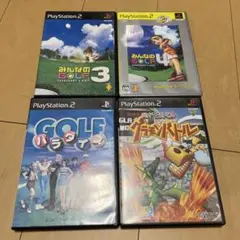 Best版 みんなのGOLF4他PS2ソフト4本セット
