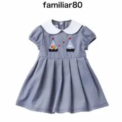 familiar セーラー襟付き半袖ワンピース マリンルック ヨット ハートのサムネイル